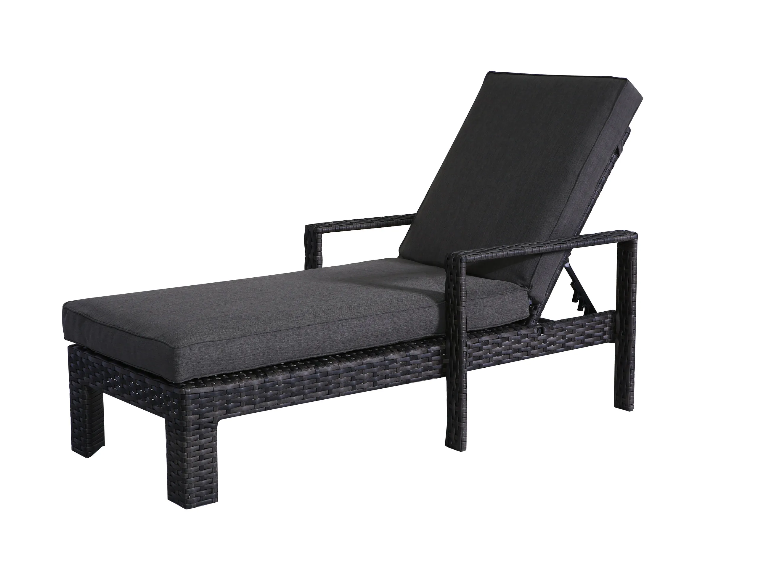 Bora Bora Wicker Rattan Chaise Lounge with Olefin Cushions