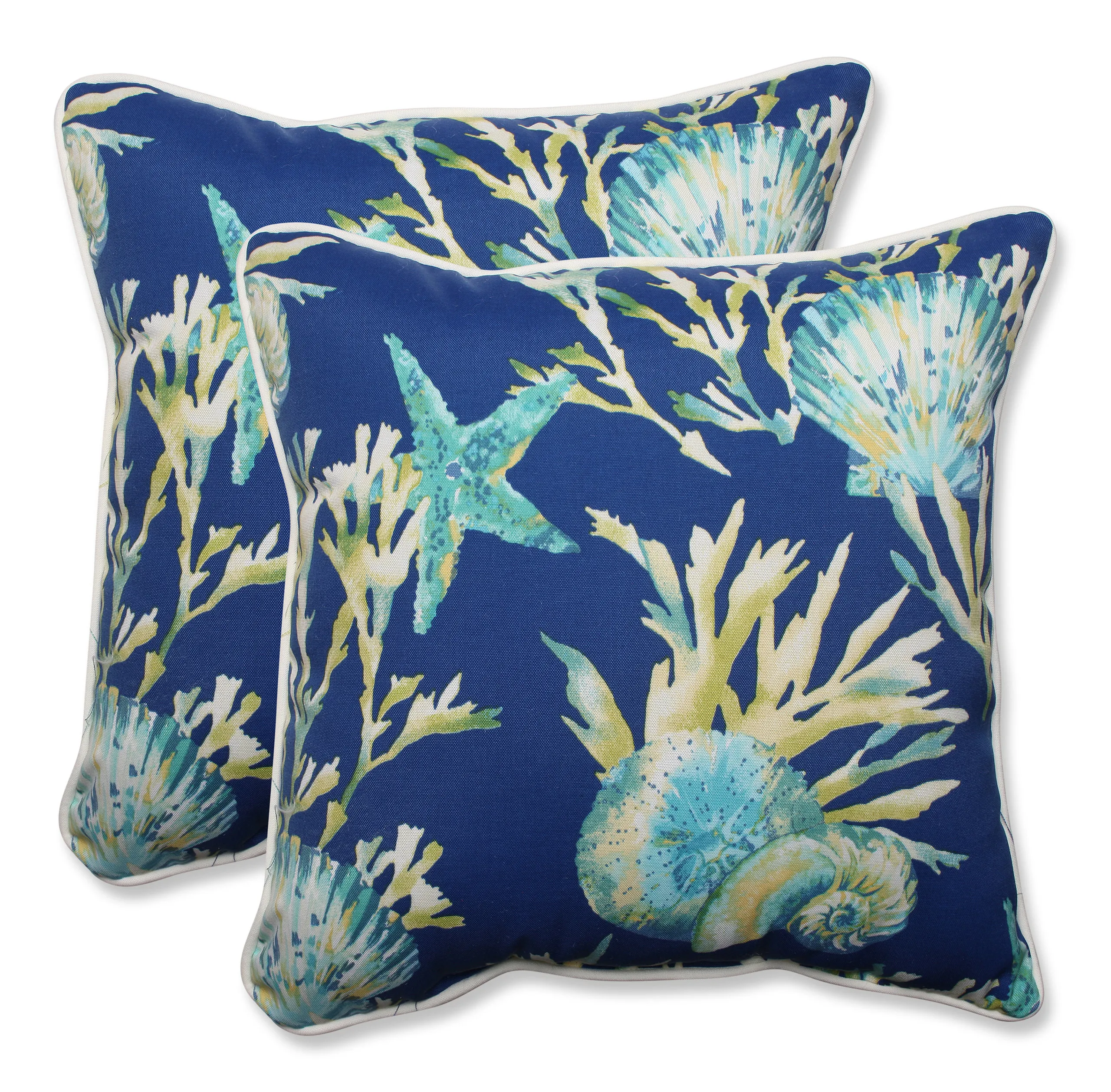 Daytrip 18.5" Throw Pillow, Set of 2, Pacific