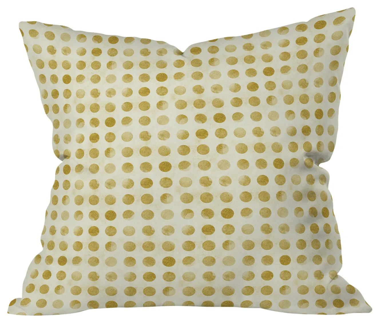 Leah Flores Gold Confetti Outdoor Throw Pillow, Medium
