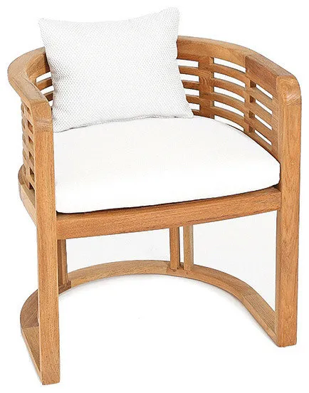 OASIQ HAMILTON Armchair With Canvas Natural Cushions